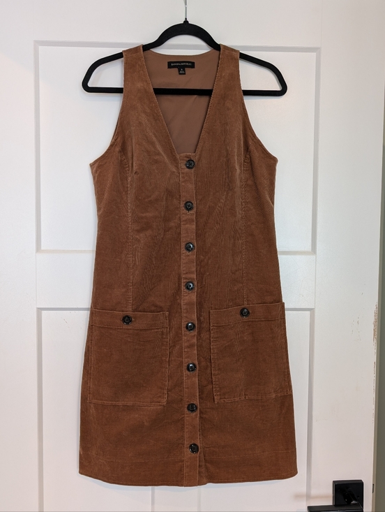 Banana Republic Dresses & Skirts - BANANA REPUBLIC Mini Corduroy Jumper Dress Size 8US